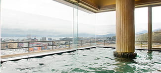 Indoor Bath with Lake View