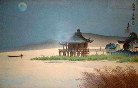 版画「近江八景」2