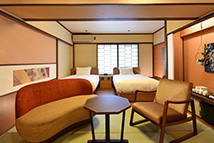 Guest rooms in West building