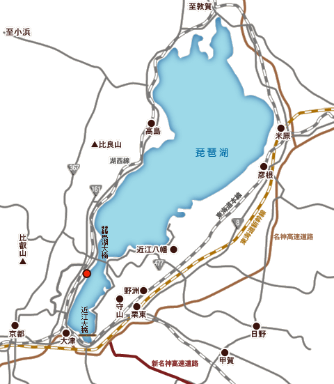 琵琶湖周辺地図